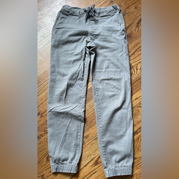 Mens Casual Goodfellow Drawstring Chino Pants  Lot Of 2 Grey/Khaki Tan Pants XS - Picture 5 of 7